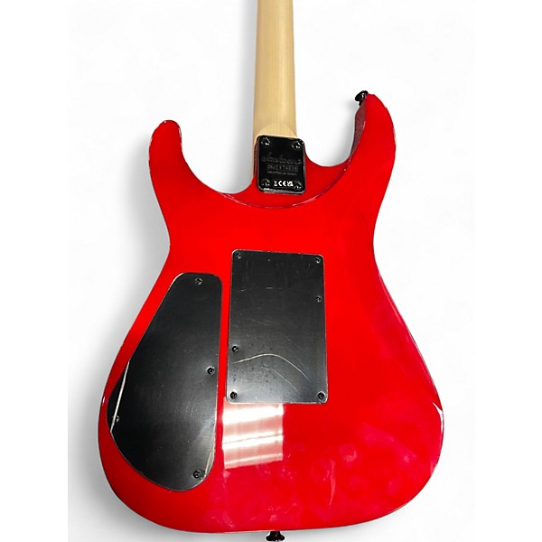 Used Jackson JS34Q Dinky DKAM TRANSPARENT RED Solid Body Electric Guitar