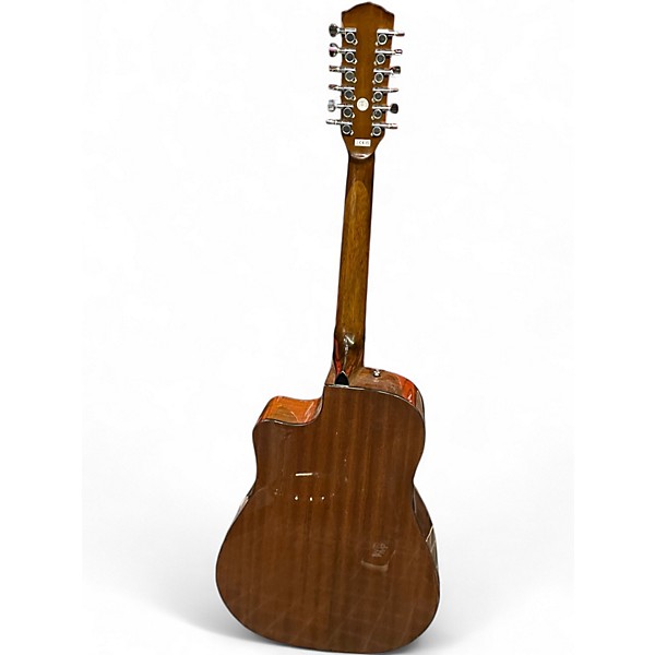 Used Fender CD60SCE Natural 12 String Acoustic Electric Guitar