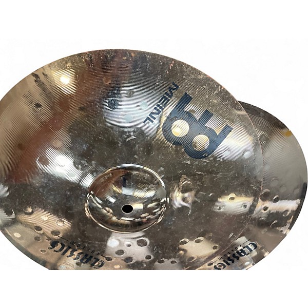 Used MEINL 14in Classic Custom Medium Hi Hat Pair Cymbal