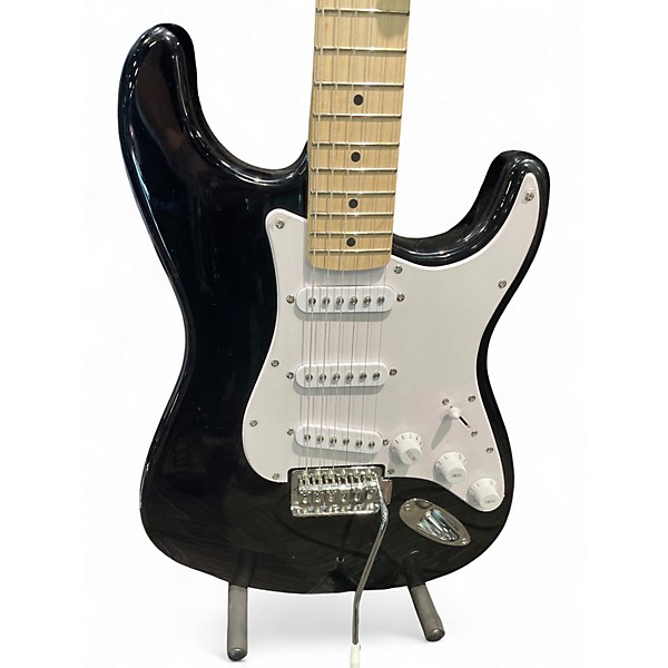 Used Squier Bullet Stratocaster Black Solid Body Electric Guitar