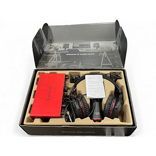 Used Focusrite SCARLETT 2I2 STUDIO Audio Interface