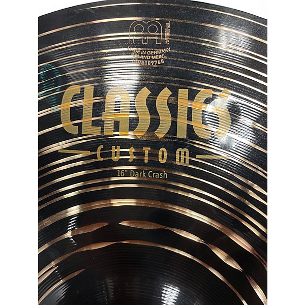 Used MEINL 16in Classic Custom Dark Crash Cymbal
