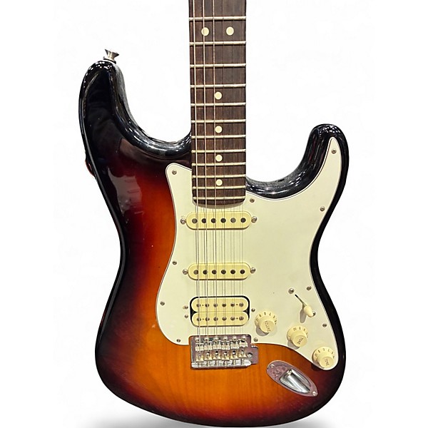 Used 2020 Fender American Performer Stratocaster HSS 3 Tone Sunburst Solid Body Electric Guitar