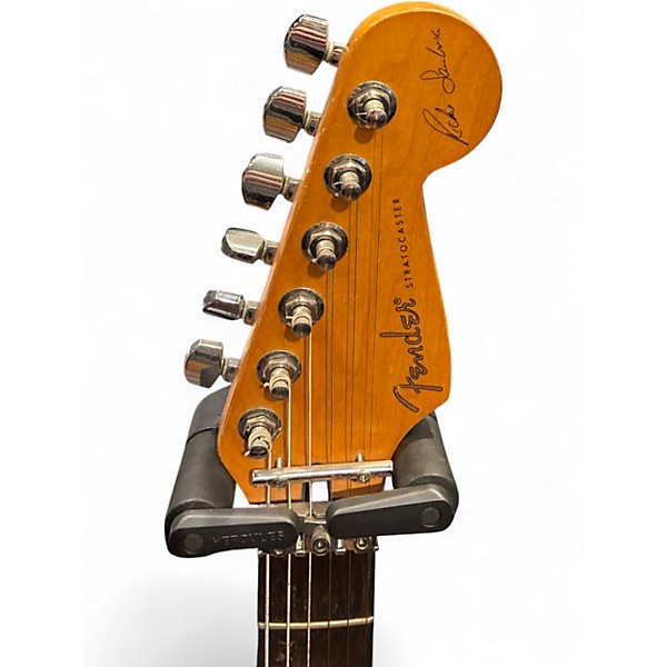Used Fender Richie Sambora Signature HSS Stratocaster Black Solid Body Electric Guitar