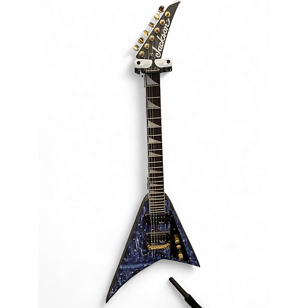 Used Jackson JS32T Randy Rhoads BLACK AND PURPLE HAND PAINTED Solid Body Electric Guitar