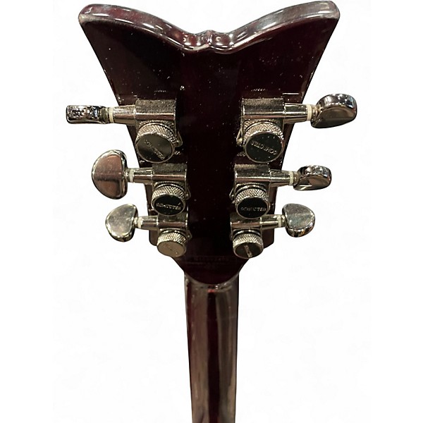 Used Schecter Guitar Research Hellraiser Solo 6 TRANSPARENT RED Solid Body Electric Guitar