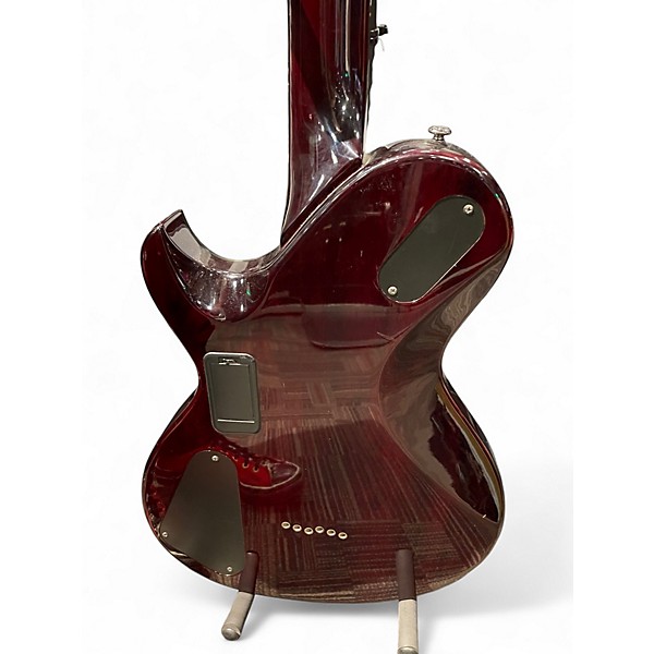 Used Schecter Guitar Research Hellraiser Solo 6 TRANSPARENT RED Solid Body Electric Guitar