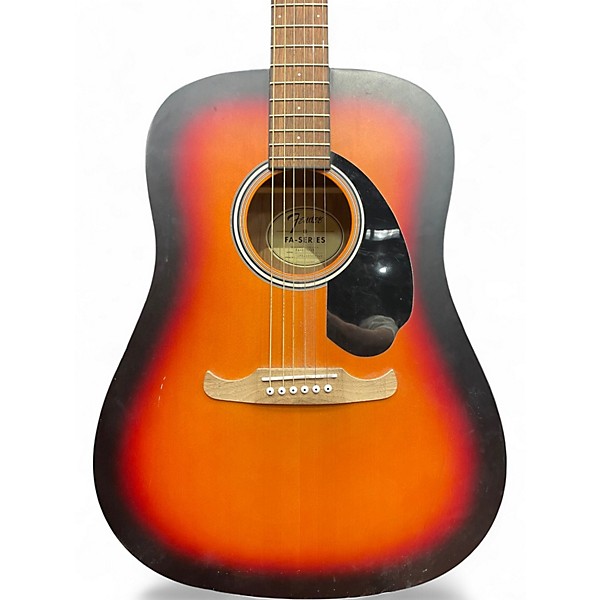 Used Fender FA125 SB 3 Tone Sunburst Acoustic Guitar