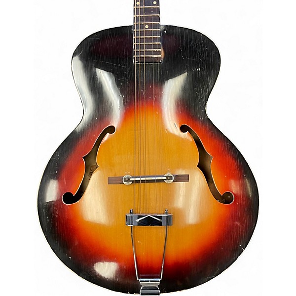 Used Valco Unbranded Sunburst Acoustic Guitar
