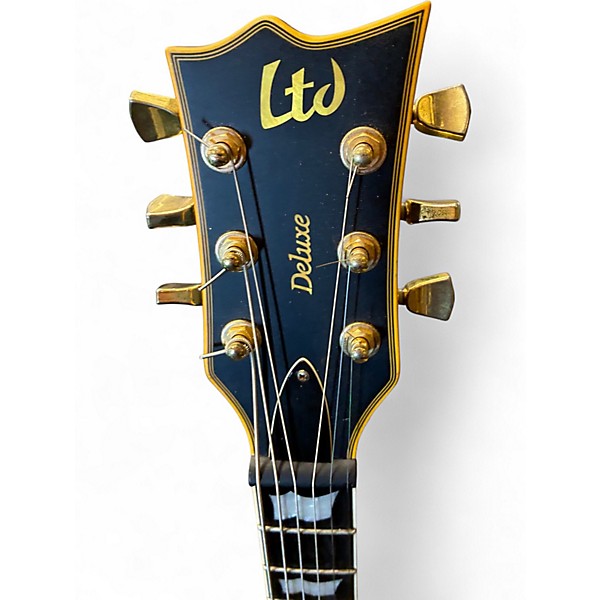 Used ESP LTD EC1000 Deluxe Black Solid Body Electric Guitar