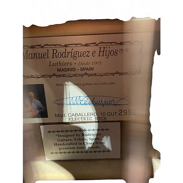 Used Manuel Rodriguez Caballero 11 Natural Classical Acoustic Guitar