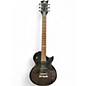 Used ESP LTD EC100QM Trans Black Solid Body Electric Guitar thumbnail
