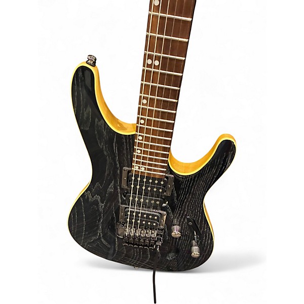 Used Ibanez S570AH Trans Black Solid Body Electric Guitar