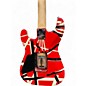 Used EVH EVH stripe series red, black and white stripe Solid Body Electric Guitar