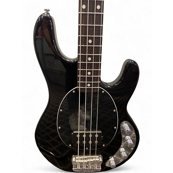 Used Sterling by Music Man Stingray Black Electric Bass Guitar