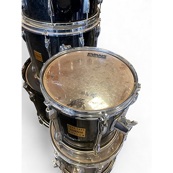 Used Yamaha 7 Piece Rock Tour Custom Black Drum Kit