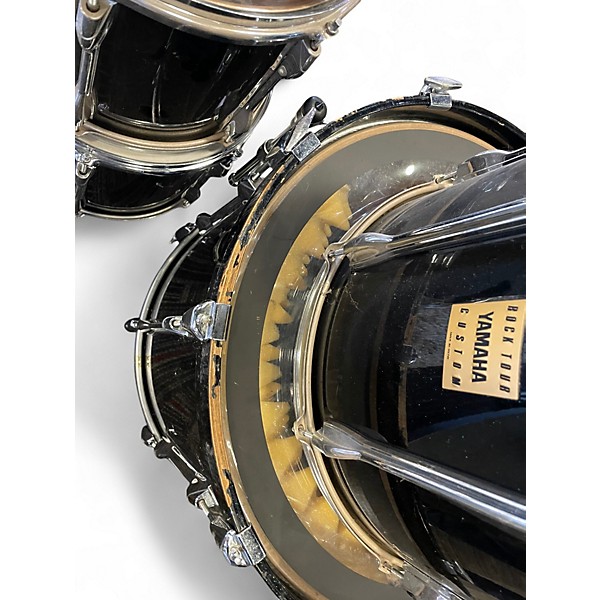 Used Yamaha 7 Piece Rock Tour Custom Black Drum Kit