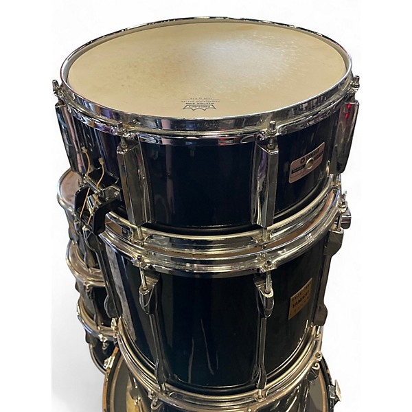 Used Yamaha 7 Piece Rock Tour Custom Black Drum Kit