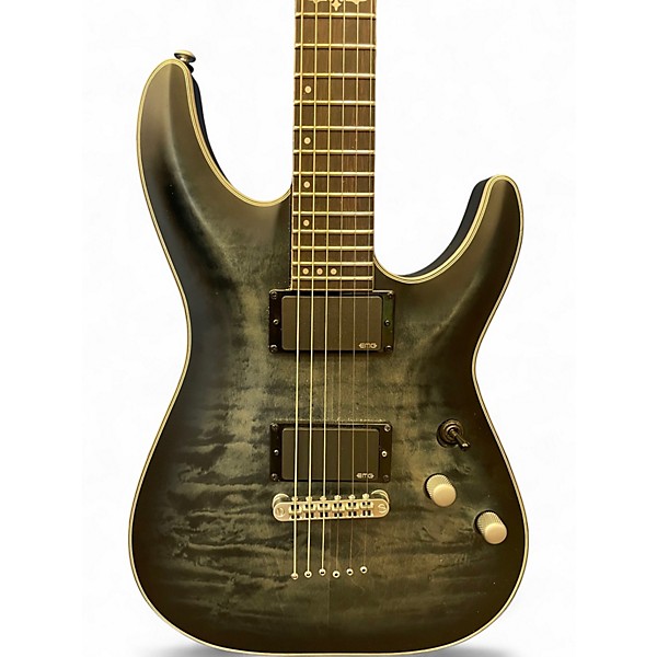 Used Schecter Guitar Research C1 Platinum Trans Gray Solid Body Electric Guitar