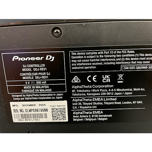 Used Pioneer DJ DDJ-REV1 DJ Controller
