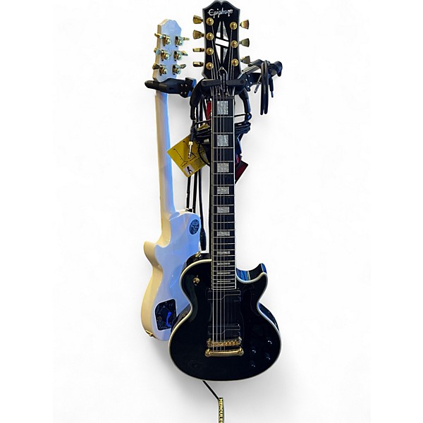 Used Epiphone LES PAUL MKH ORIGINS CUSTOM Black Solid Body Electric Guitar