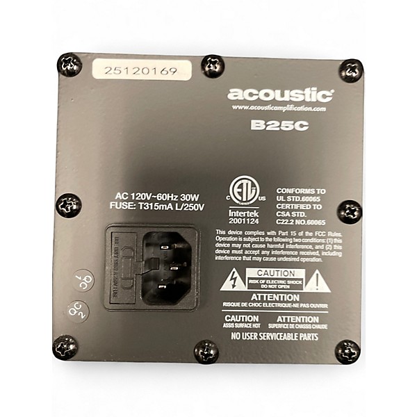 Used Acoustic B25C Bass Combo Amp