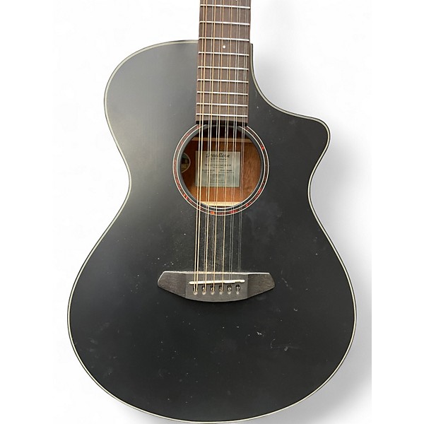 Used Breedlove CONCERT 12CE Satin Black 12 String Acoustic Electric Guitar
