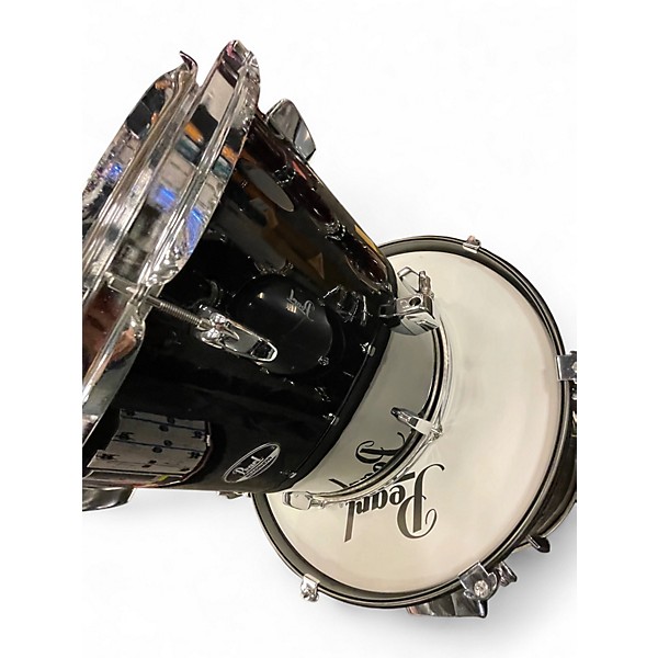 Used Pearl 5 Piece ROADSHOW Black Drum Kit