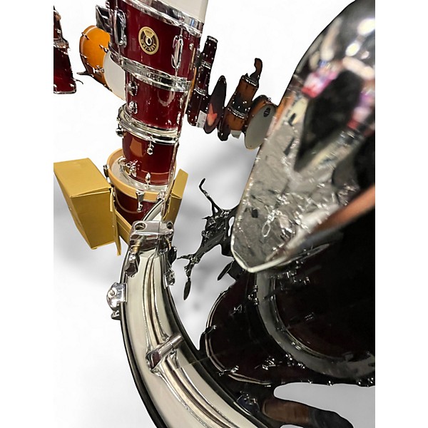 Used Pearl 5 Piece ROADSHOW Black Drum Kit