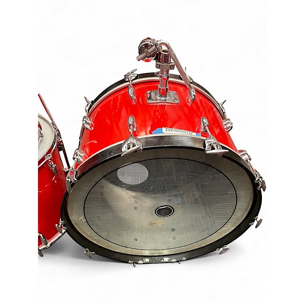 Used Gretsch Drums 3 Piece Broadkaster II RED Drum Kit