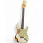 Used Fender CUSTOM SHOP 1960 STRAT HEAVY RELIC Olympic White over 3-Tone Sunburst Solid Body Electric Guitar thumbnail