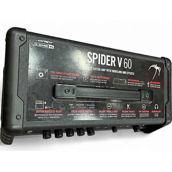Used Line 6 Spider V 60 1x10 Guitar Combo Amp