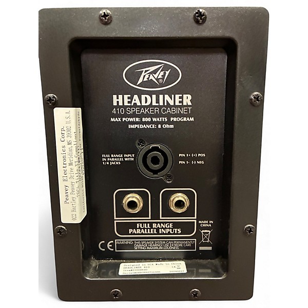 Used Peavey HEADLINER 4X10 Bass Cabinet