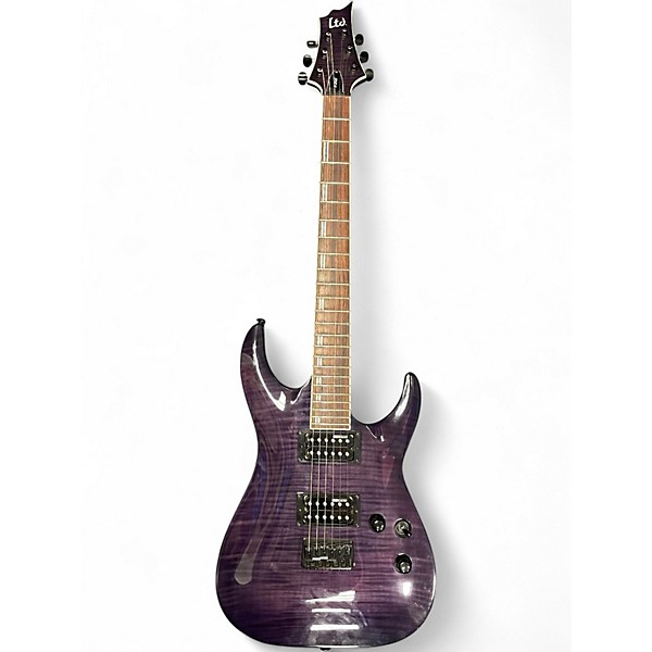 Used ESP LTD H200 Trans Purple Solid Body Electric Guitar