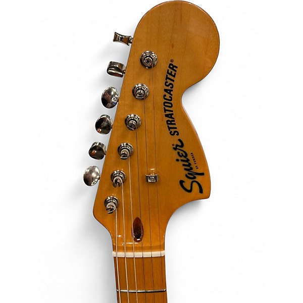 Used Squier CLASSIC VIBE 1970S HSS STRATOCASTER Black Solid Body Electric Guitar