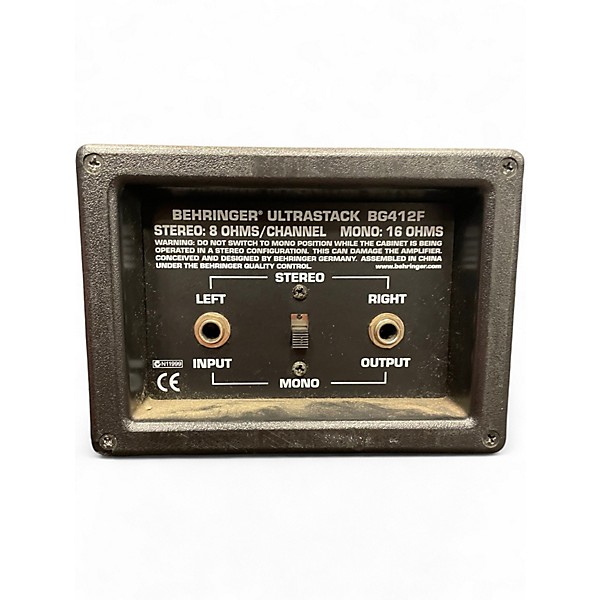 Used Behringer Ultrastack BG412F 4x12 Guitar Cabinet