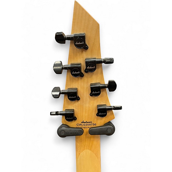 Used Jackson JS22-7 Dinky 7 String Black Solid Body Electric Guitar