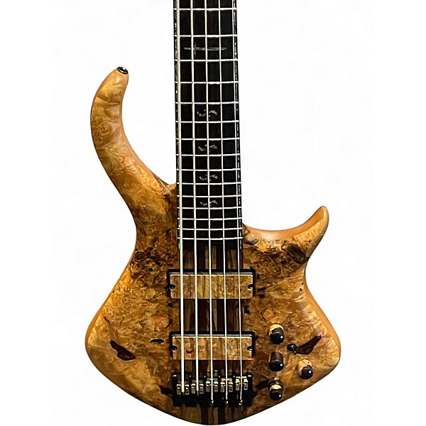 Used Warrior Dran Michael Wild Spalted Maple Electric Bass Guitar