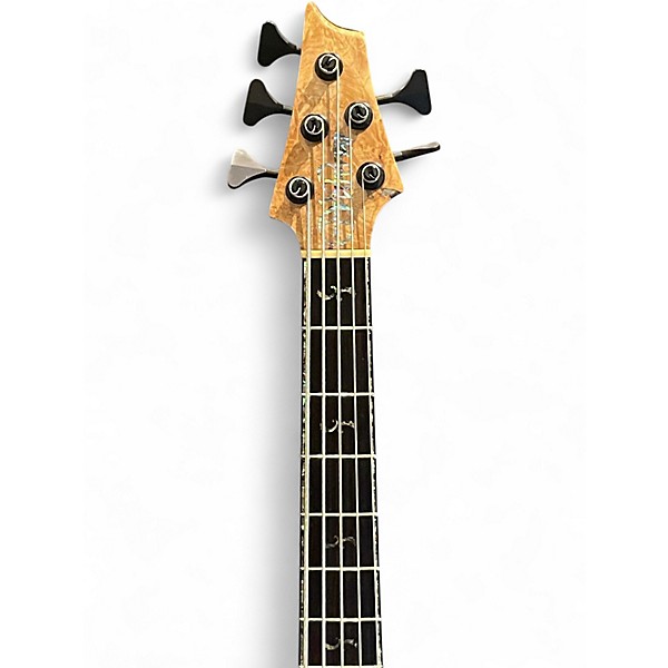 Used Warrior Dran Michael Wild Spalted Maple Electric Bass Guitar