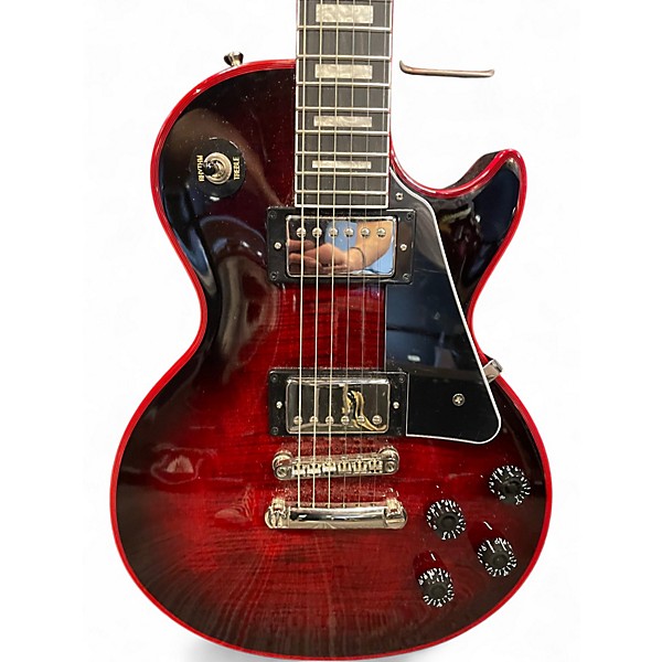 Used Epiphone Les Paul Custom Widow Red Burst Solid Body Electric Guitar