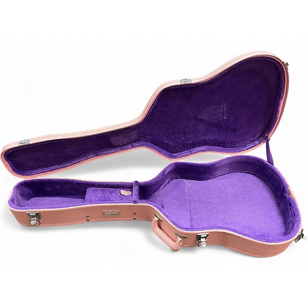 Used Gator Wood Dreadnaught Pink “Gator” Finish Acoustic Guitar Case