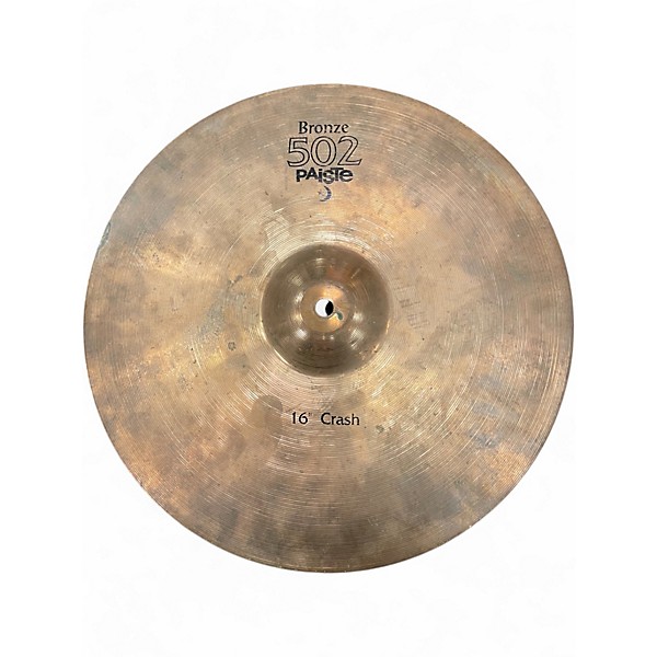 Used Paiste 16in Bronze 502 Crash Cymbal