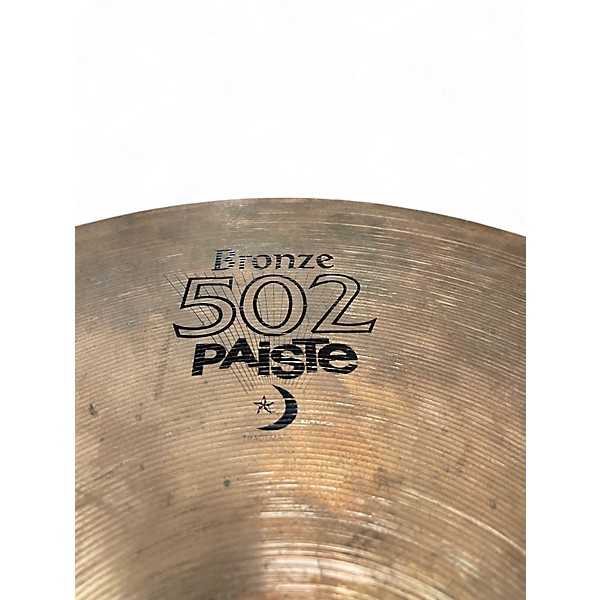 Used Paiste 16in Bronze 502 Crash Cymbal