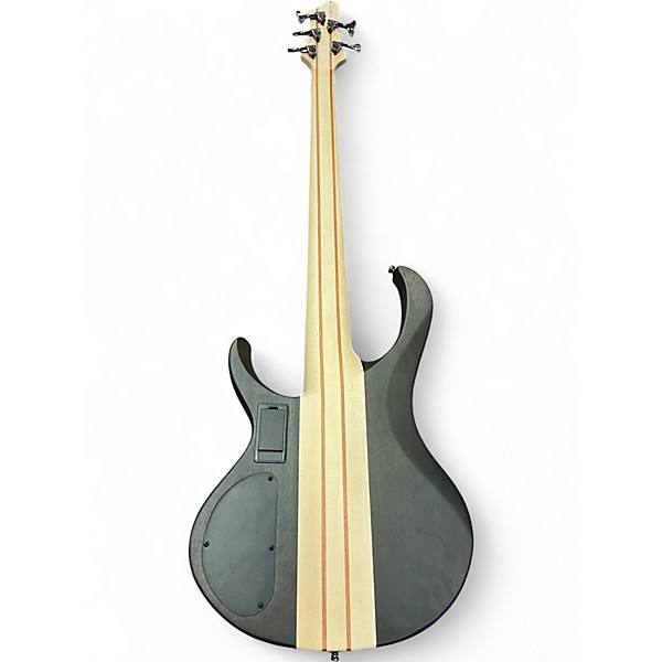 Used Ibanez BTB605 Transparent Gray Flat Electric Bass Guitar