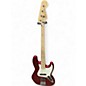 Used Squier Affinity Jazz Bass Metallic Red Electric Bass Guitar thumbnail
