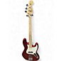 Used Squier Affinity Jazz Bass Metallic Red Electric Bass Guitar