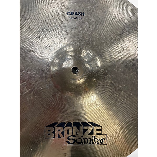 Used Zildjian 16in BRONZE SCIMITAR CRASH Cymbal