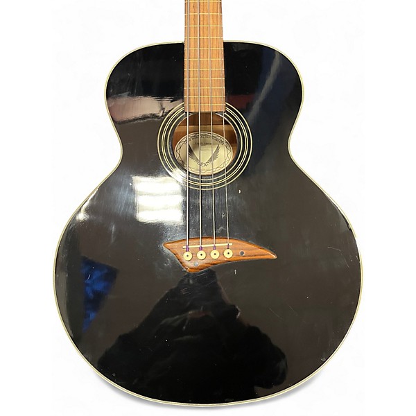 Used Dean EAB Fretless Black Acoustic Bass Guitar
