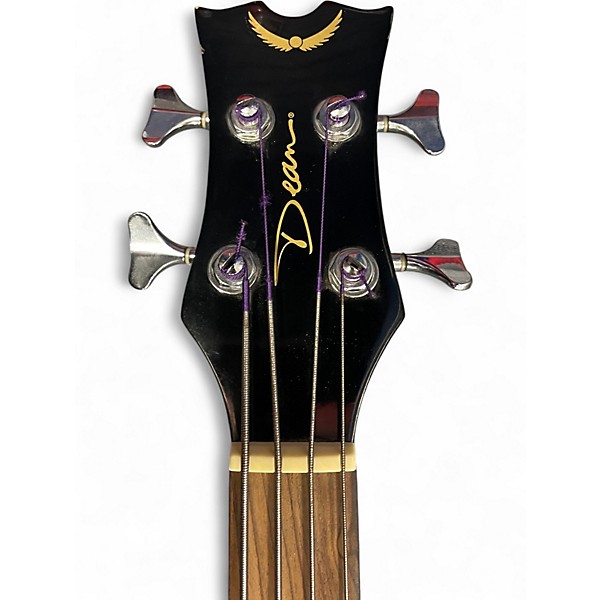 Used Dean EAB Fretless Black Acoustic Bass Guitar