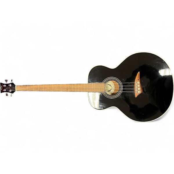 Used Dean EAB Fretless Black Acoustic Bass Guitar